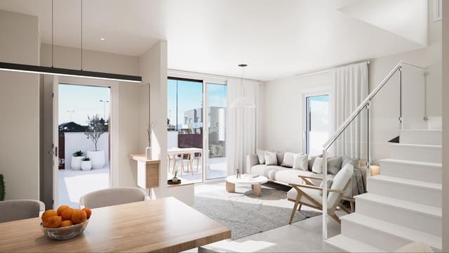 2 quarto Penthouse para venda em Torre de la Horadada, Pilar de la Horadada com piscina - 374 900 € (Ref: 8855089)