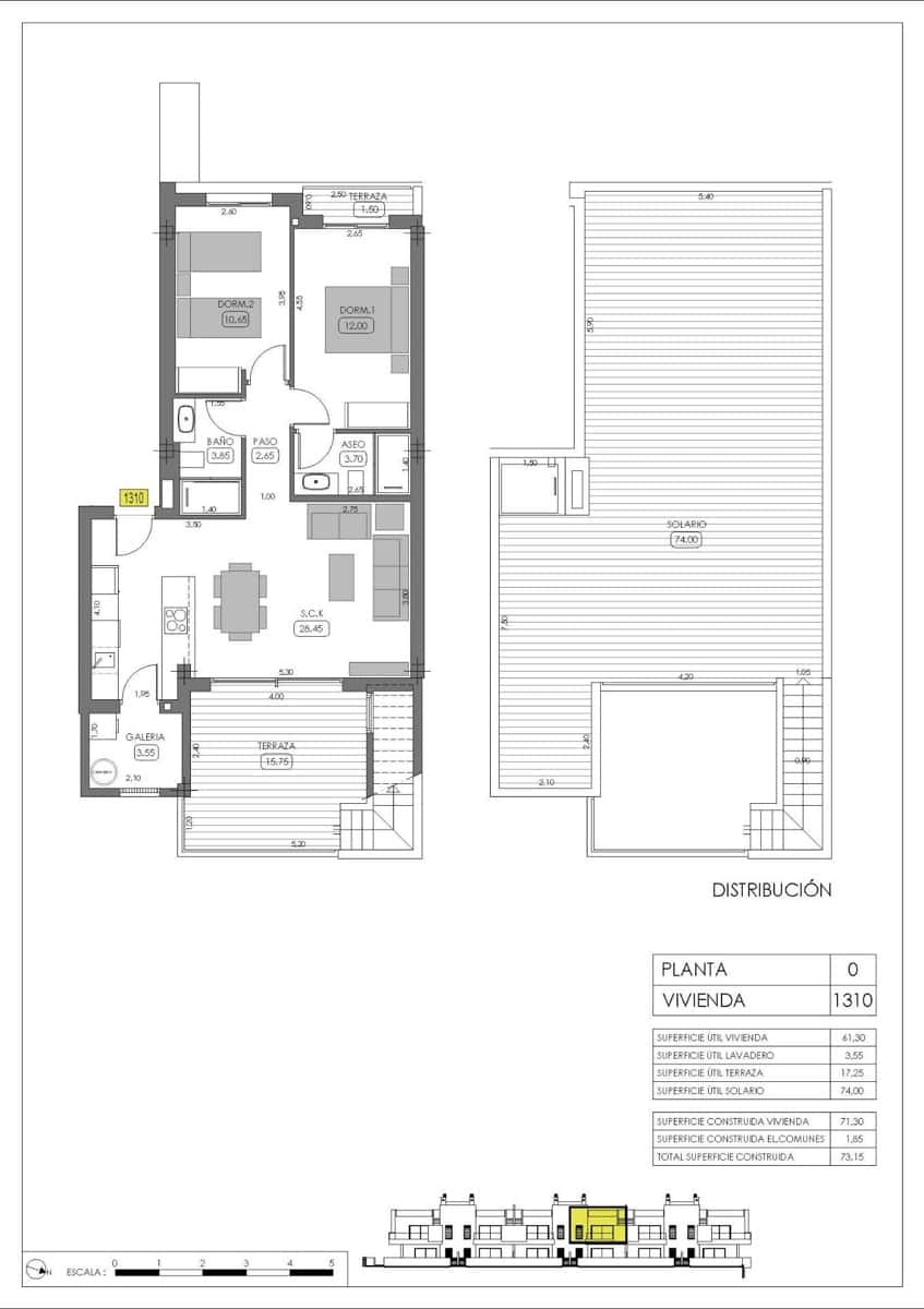 2 sypialnia Bungalow na sprzedaż w Algorfa z basenem garażem - 315 000 € (Ref: 8862606)