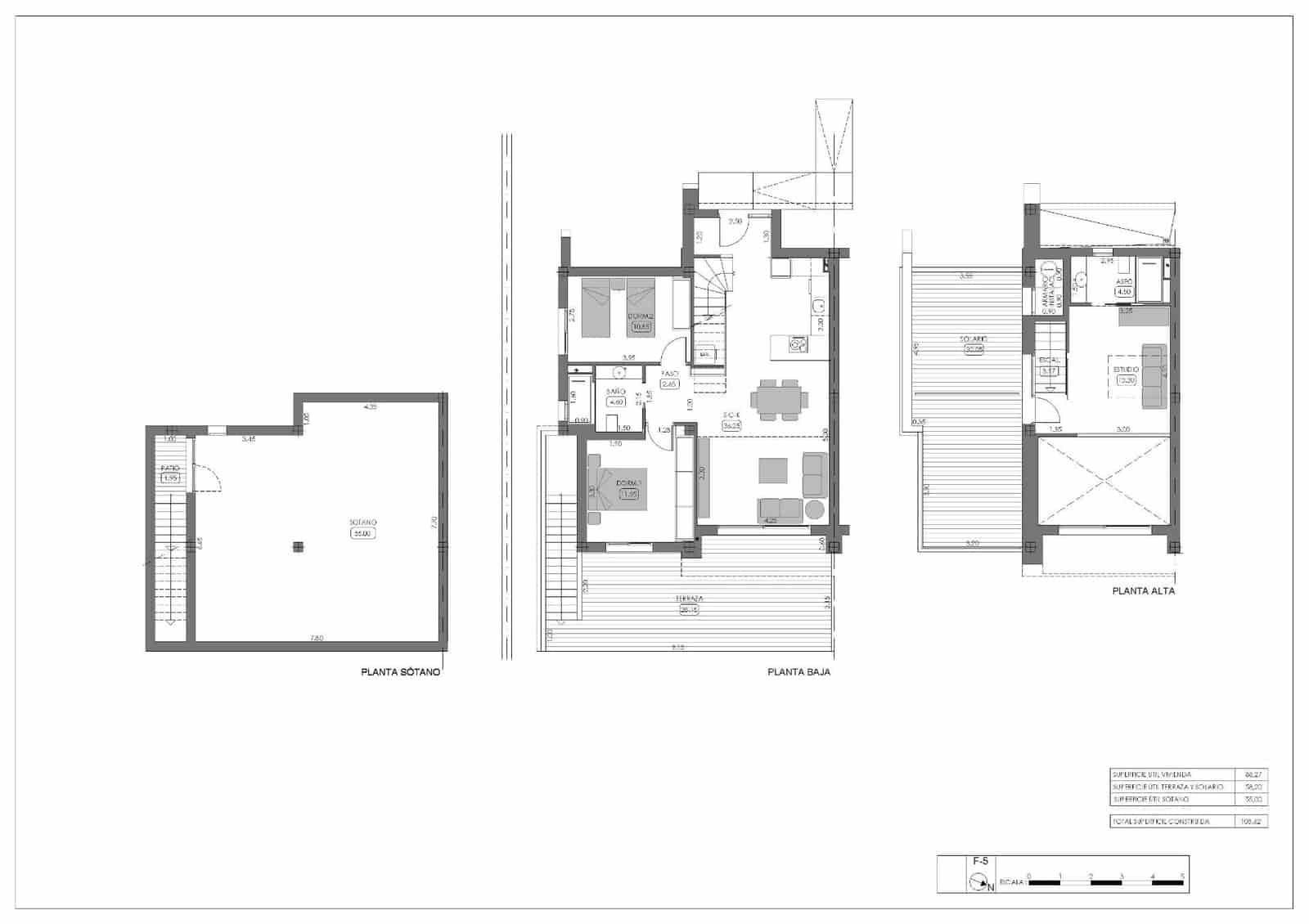 3 soverom Kjedet enebolig til salgs i Algorfa med svømmebasseng - € 495 000 (Ref: 8874469)