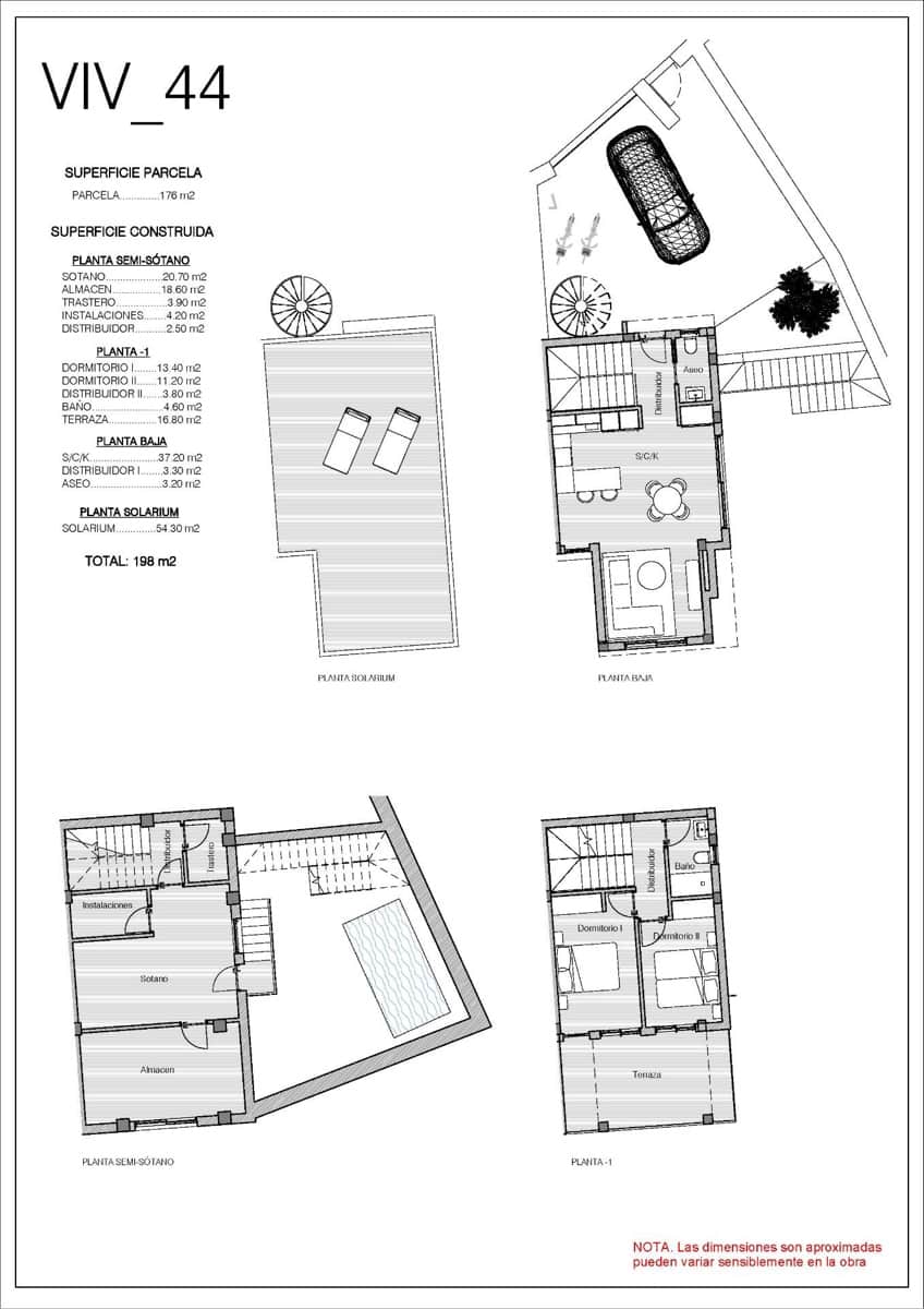 3 slaapkamer Halfvrijstaande villa te koop in Algorfa met zwembad - € 473.000 (Ref: 8932355)