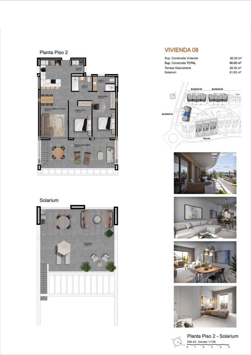 2 sovrum Takvåning till salu i Finestrat med pool - 485 000 € (Ref: 8935026)