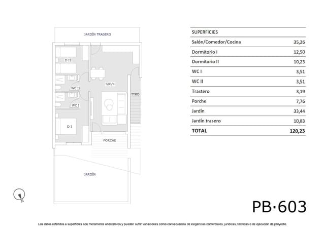 2 soverom Leilighet til salgs i San Miguel de Salinas med svømmebasseng - € 204 900 (Ref: 8972693)