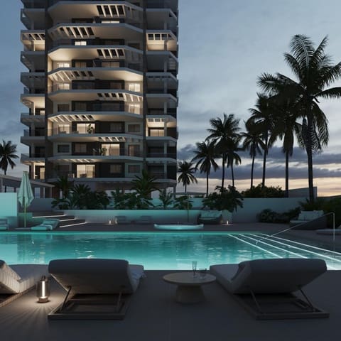 4 soveværelse Penthouse til salg i Playa Arenal - Bol, Calpe / Calp med swimmingpool - € 879.000 (Ref: 8999190)