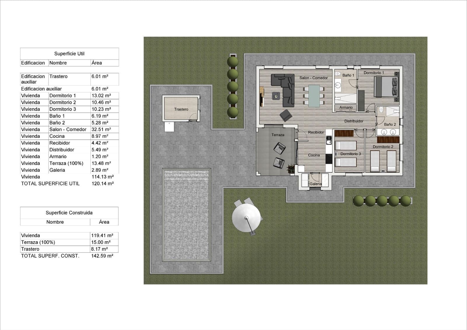 3 camera da letto Villa in vendita in Pinoso con piscina - 354.000 € (Rif: 9020628)