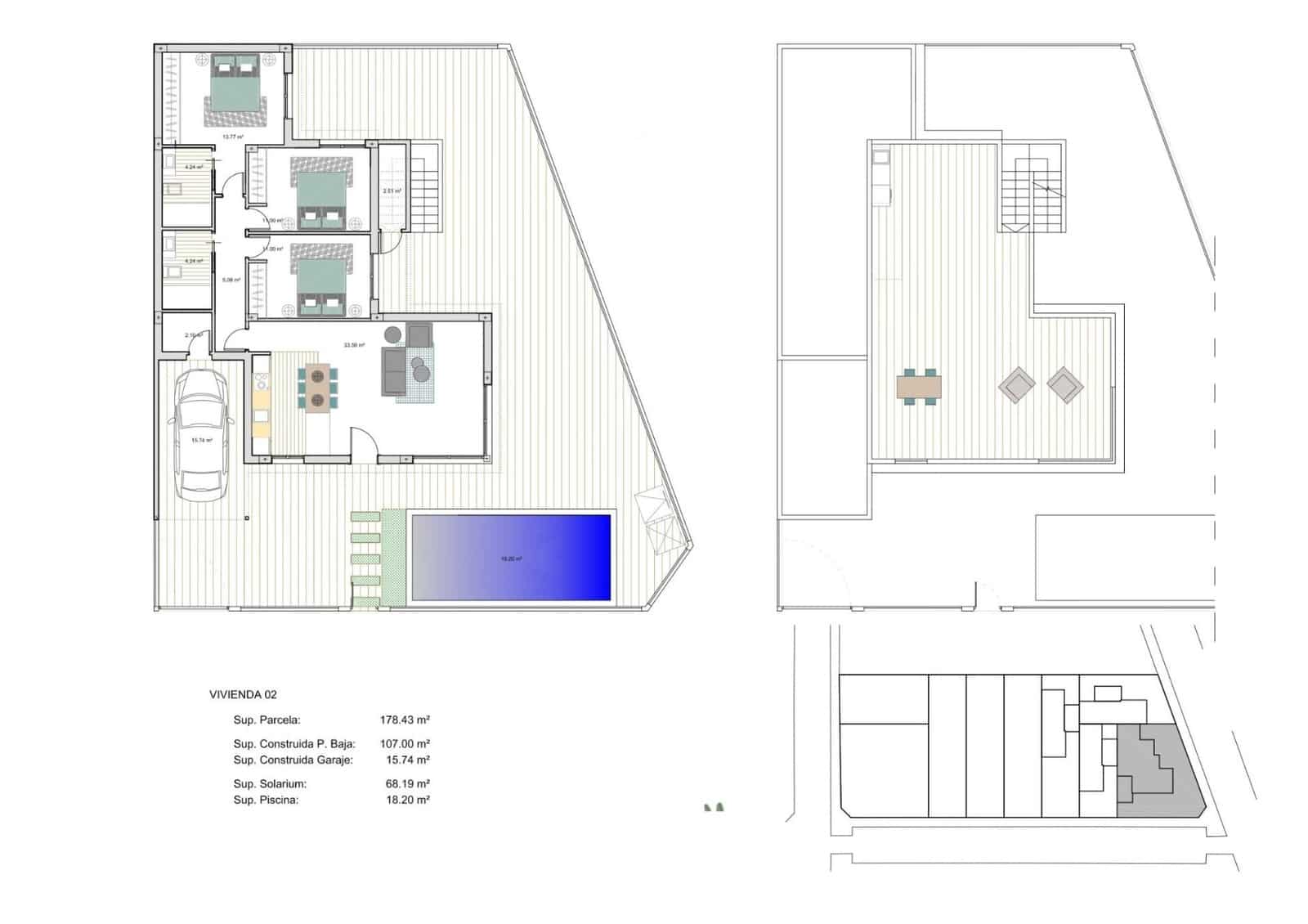 3 soveværelse Villa til salg i Los Alcazares med swimmingpool garage - € 349.900 (Ref: 9059559)