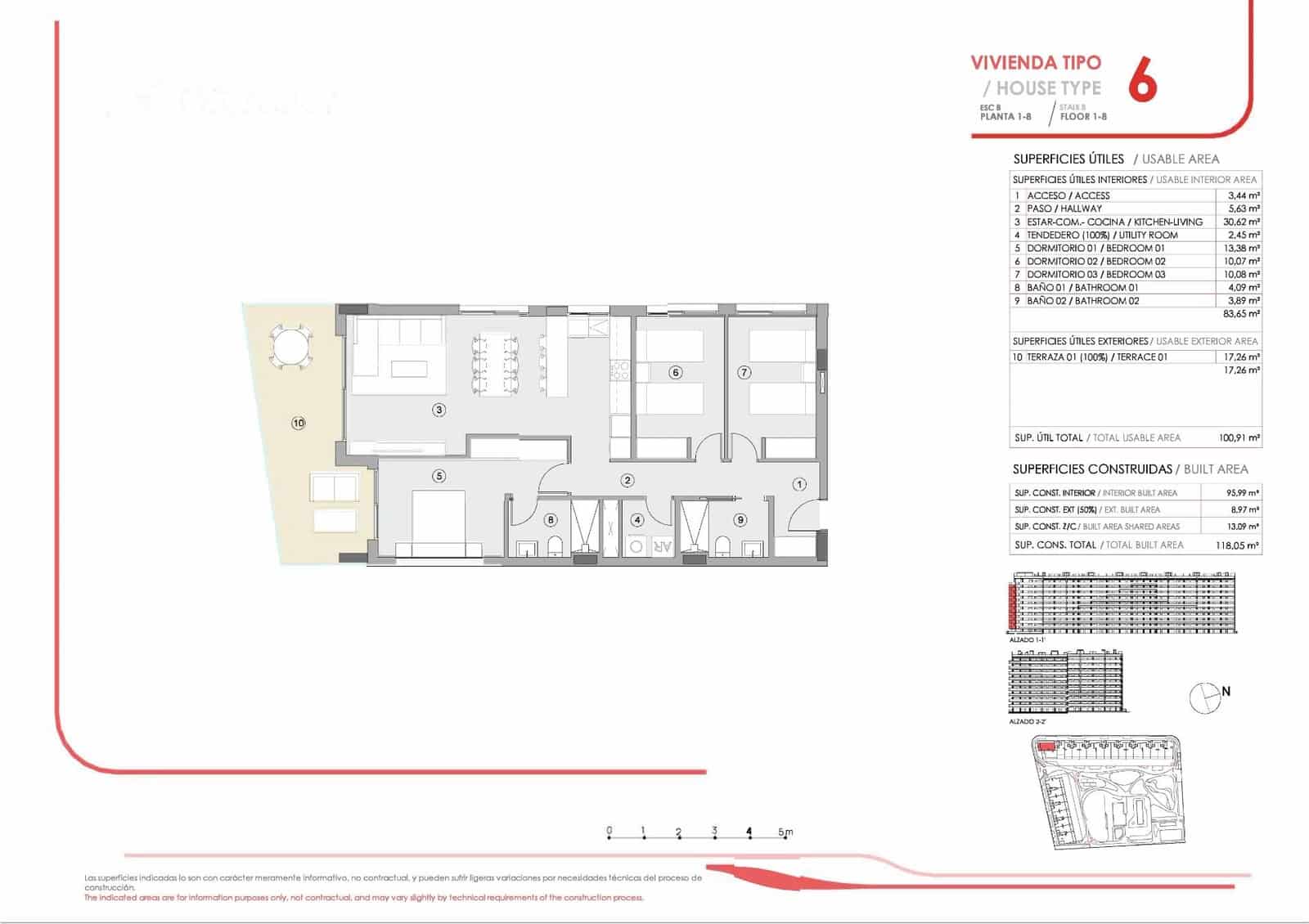 Apartamento de 3 habitaciones en Punta Prima en venta con piscina - 439.000 € (Ref: 9106637)