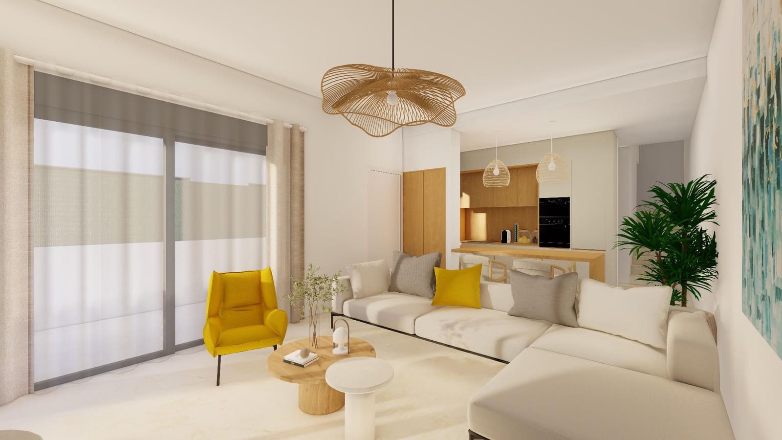 3 soverom Kjedet enebolig til salgs i Santiago de la Ribera med svømmebasseng - € 366 000 (Ref: 9125224)