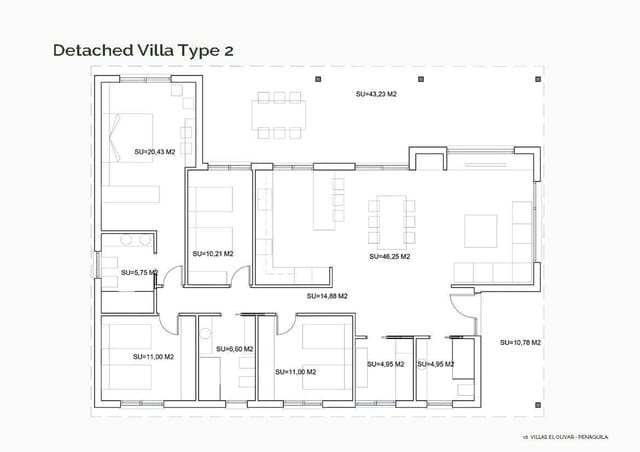 4 makuuhuone Huvila myytävänä paikassa Penàguila - 420 000 € (Ref: 9174626)