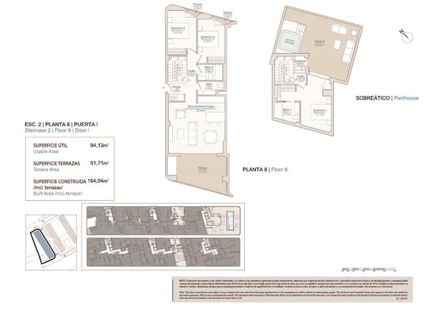 3 soverom Penthouse til salgs i La Villajoyosa / Vila Joiosa med svømmebasseng - € 686 000 (Ref: 9181160)