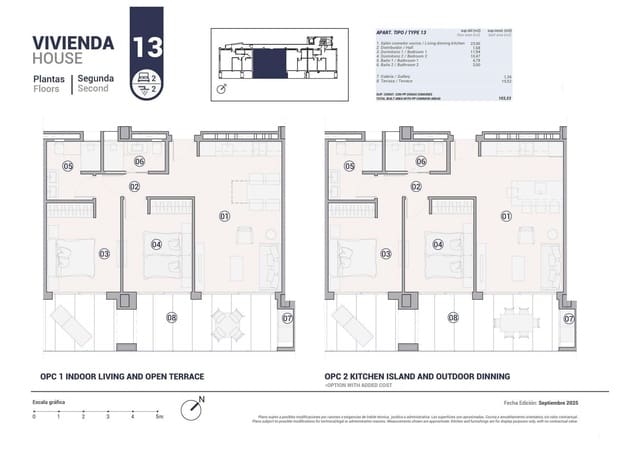 2 sypialnia Apartament na sprzedaż w La Villajoyosa / Vila Joiosa z basenem - 663 000 € (Ref: 9335168)