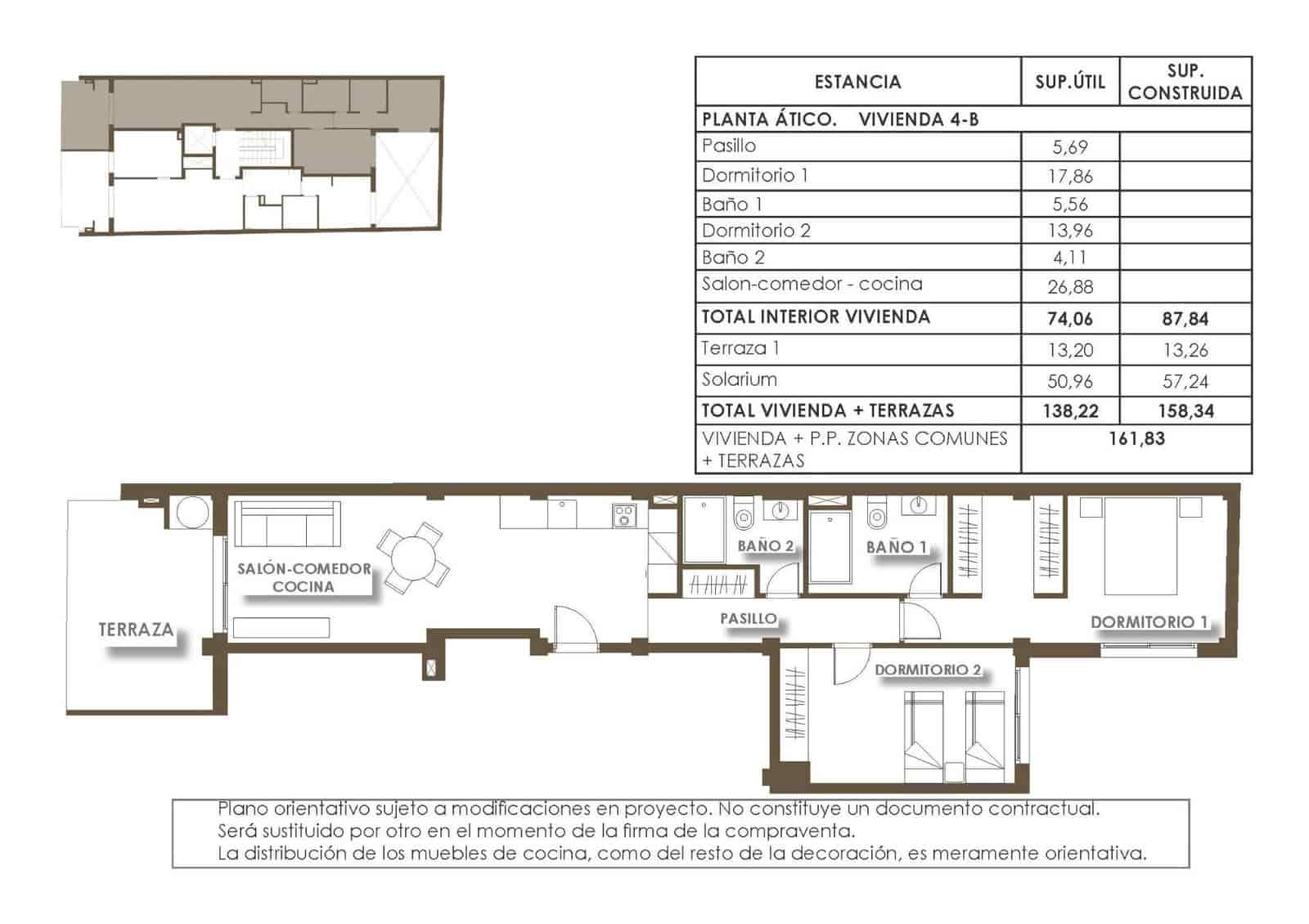 2 soveværelse Penthouse til salg i Torrevieja med swimmingpool - € 440.000 (Ref: 9449574)