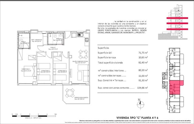 3 soverom Leilighet til salgs i La Villajoyosa / Vila Joiosa med svømmebasseng - € 440 000 (Ref: 9860261)