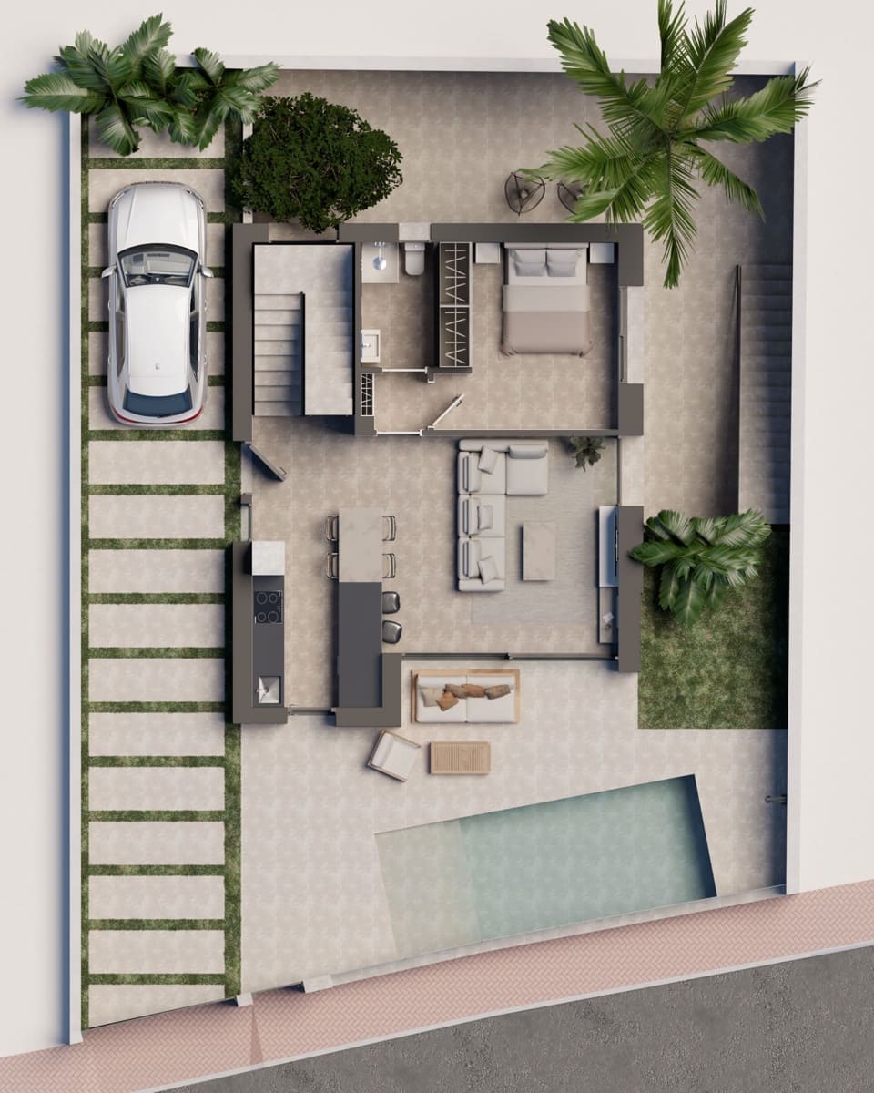 Chalet de 2 habitaciones en Pilar de la Horadada en venta con piscina - 490.000 € (Ref: 9219727)