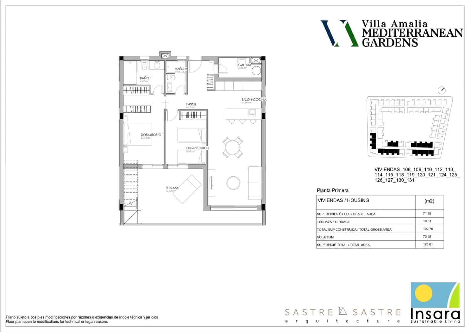 2 soverom Penthouse til salgs i La Veleta med svømmebasseng garasje - € 380 000 (Ref: 8450104)