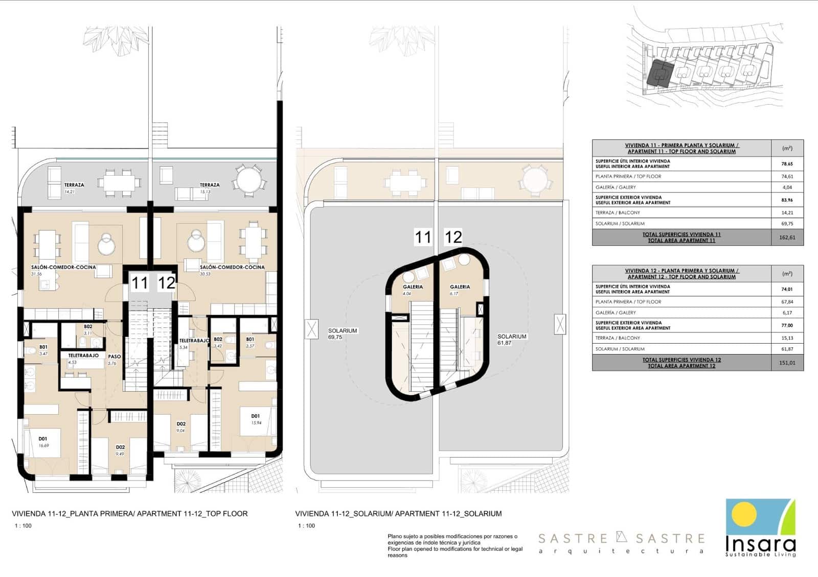 2 soveværelse Penthouse til salg i La Mata med swimmingpool garage - € 640.000 (Ref: 8789493)
