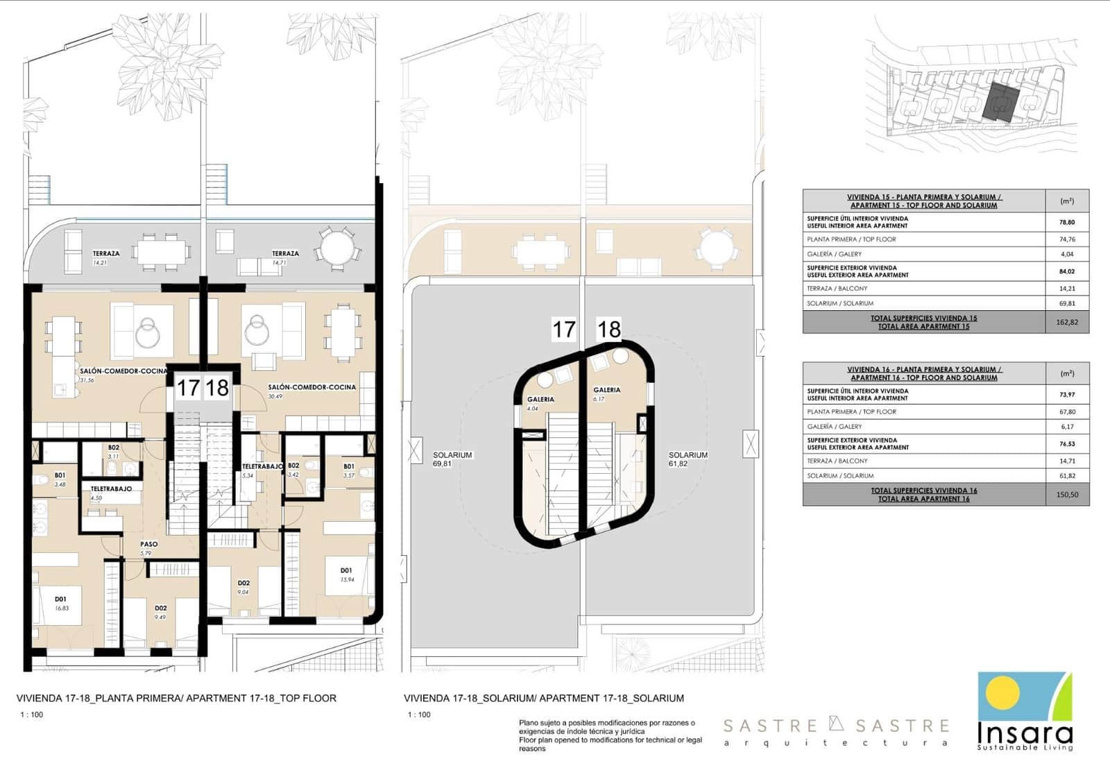 2 quarto Penthouse para venda em La Mata com piscina garagem - 660 000 € (Ref: 8789499)