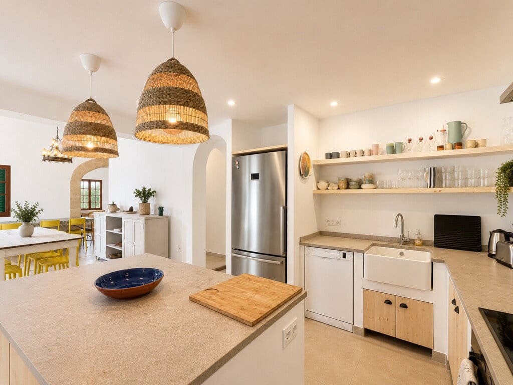 Villa/Maison de 5 chambres à louer à Cala San Vicente / Cala Sant Vicenc avec piscine garage - 2 200 € (Ref: 10091585)