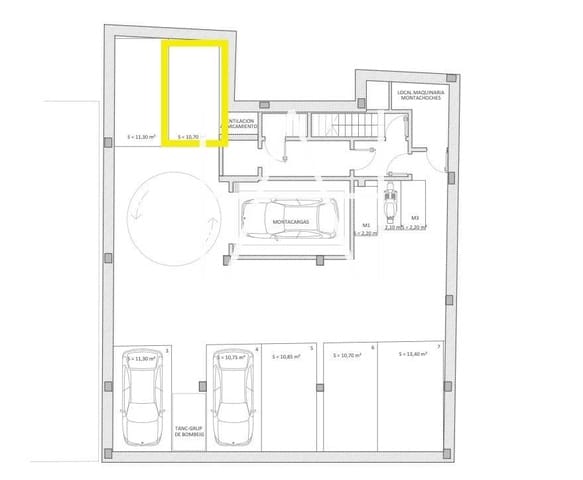 Garasje til salgs i Diagonal Mar i El Front Marítim del Poblenou, Barcelona by - € 9 000 (Ref: 6927672)