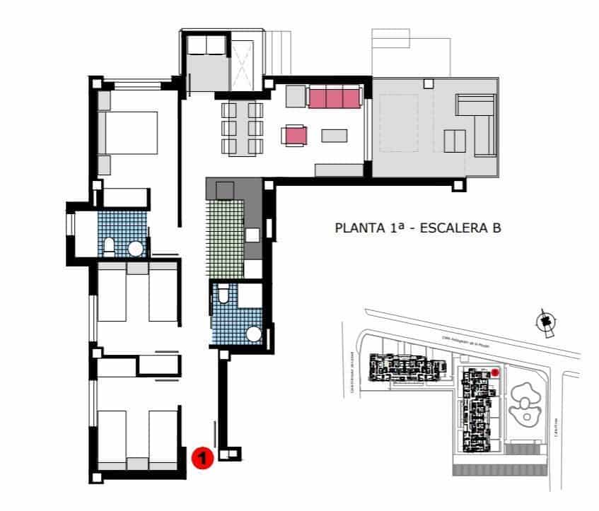 2 sovrum Lägenhet till salu i Denia med pool - 365 000 € (Ref: 8787721)