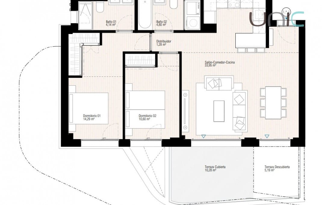 2 chambre Appartement à vendre à La Villajoyosa / Vila Joiosa avec piscine - 424 000 € (Ref: 8799968)
