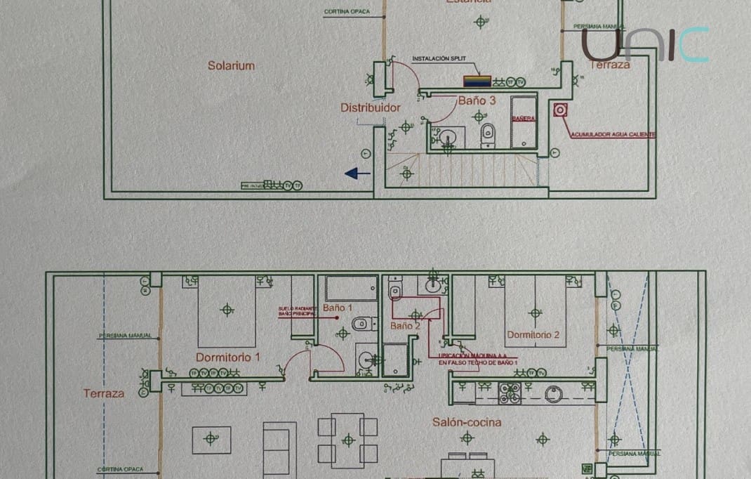 3 makuuhuone Huoneisto myytävänä paikassa Finestrat mukana uima-altaan 
autotalli - 420 000 € (Ref: 9584443)
