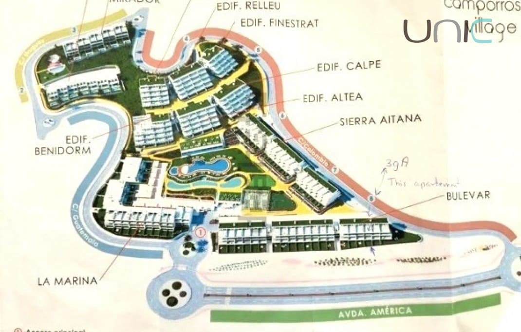 3 makuuhuone Huoneisto myytävänä paikassa Finestrat mukana uima-altaan 
autotalli - 420 000 € (Ref: 9584443)