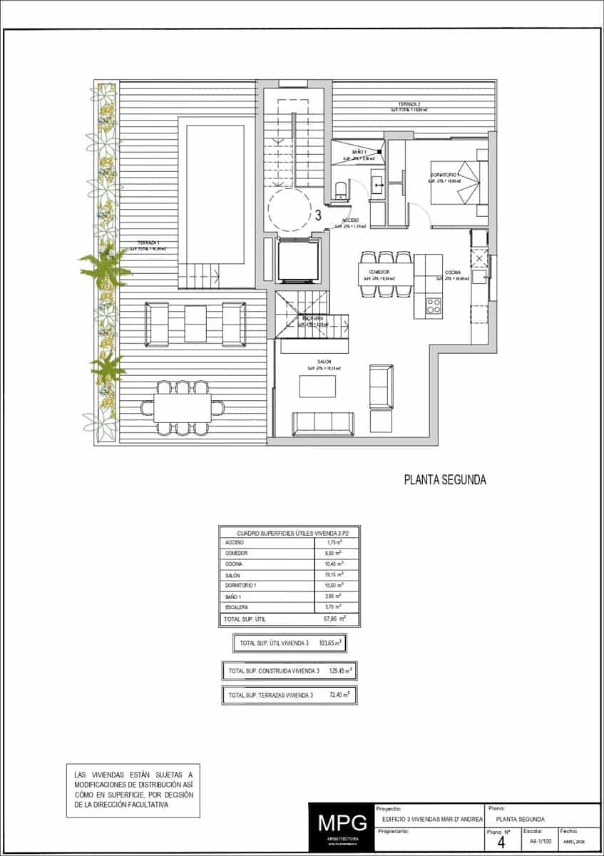 3 soveværelse Penthouse til salg i Ses Salines med garage - € 849.000 (Ref: 9338486)