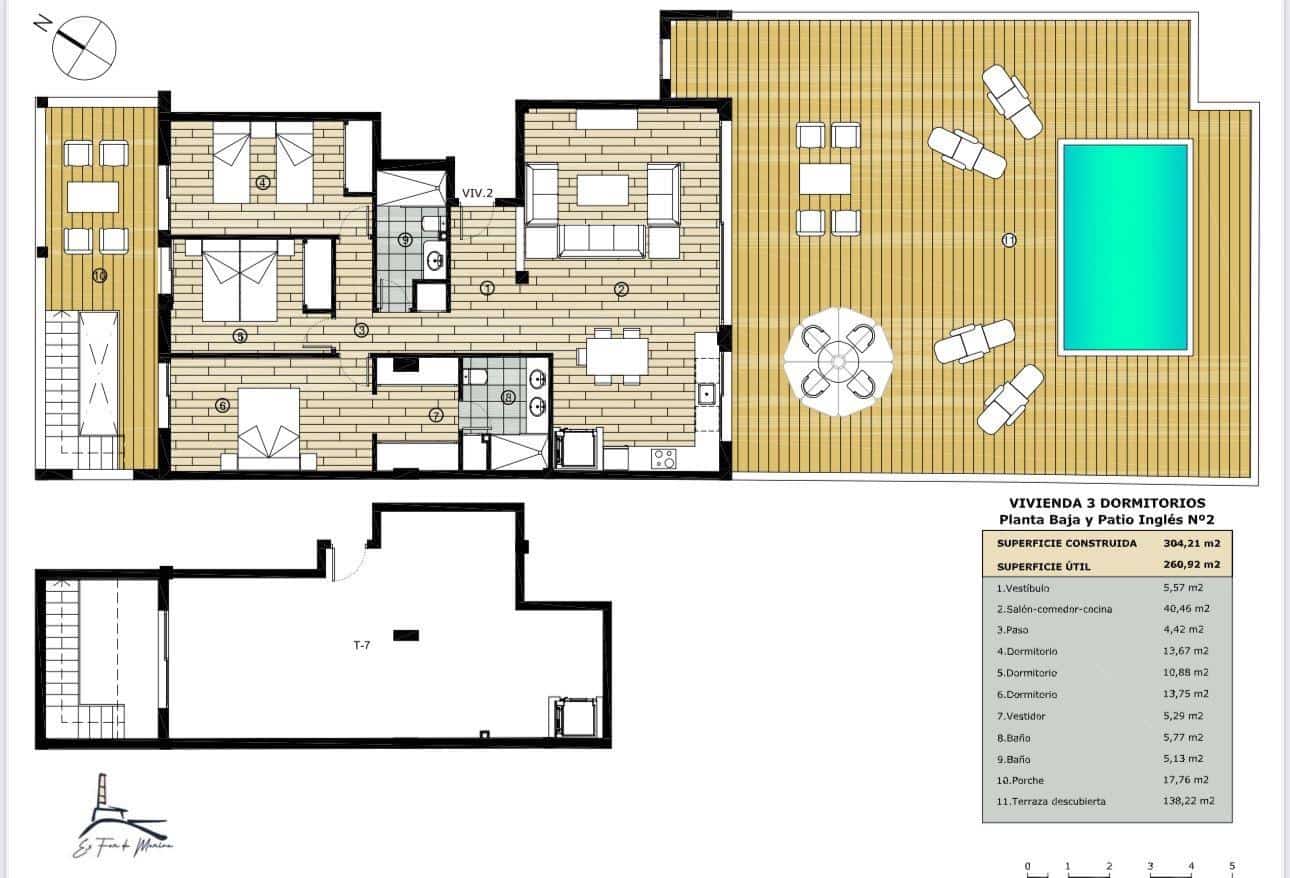 3 camera da letto Appartamento in vendita in Colonia de Sant Jordi con piscina garage - 1.200.000 € (Rif: 8662486)