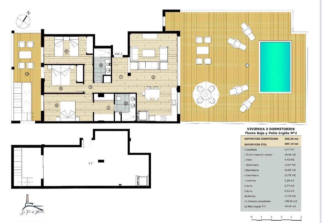 3 soveværelse Lejlighed til salg i Colonia de Sant Jordi med swimmingpool garage - € 1.100.000 (Ref: 8666352)