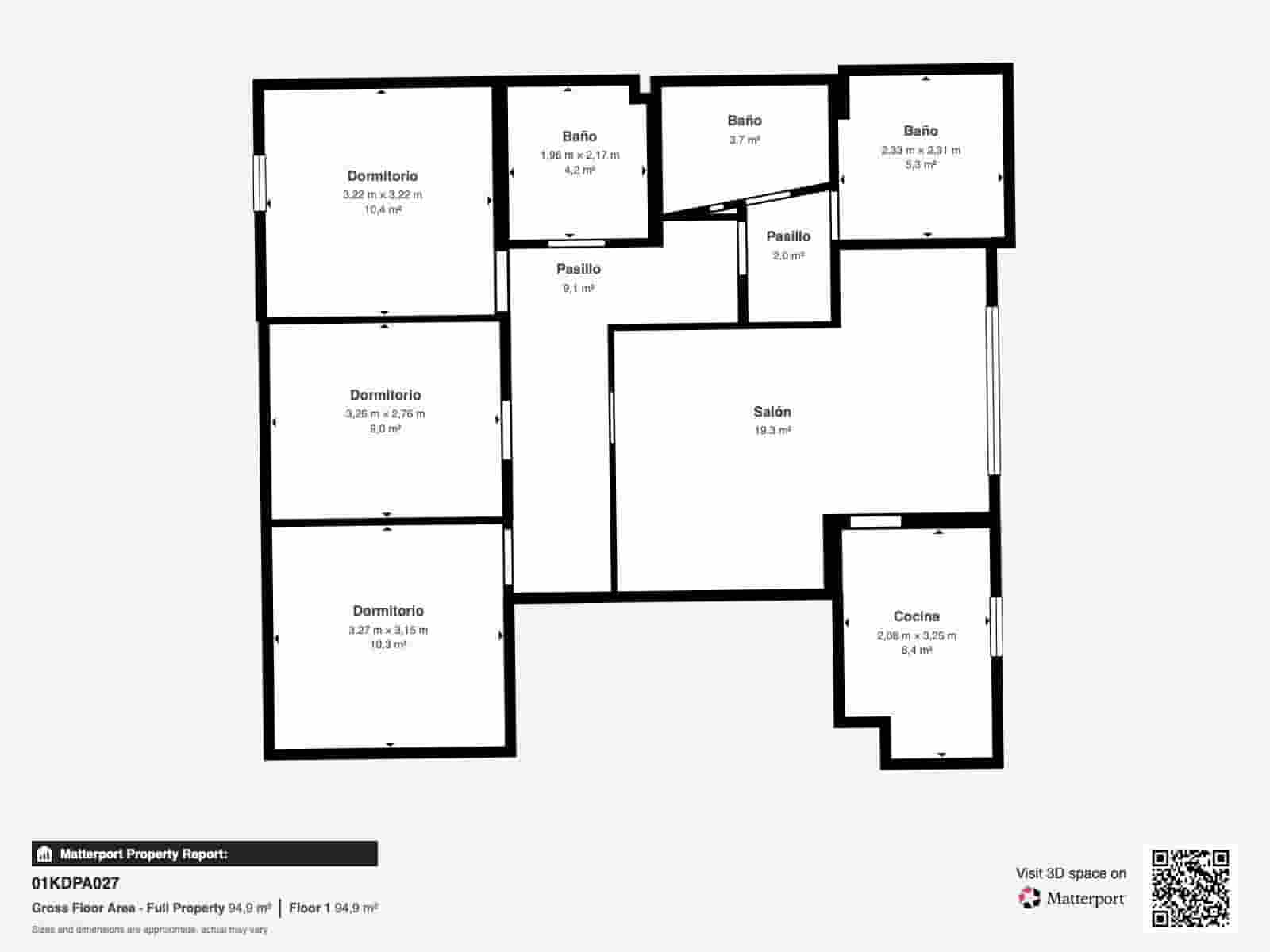3 sovrum Lägenhet till salu i Palma de Mallorca - 399 000 € (Ref: 9975581)