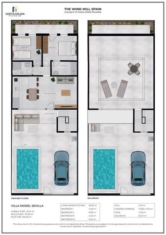 2 sovrum Radhus till salu i La Pinilla, Fuente Alamo de Murcia med pool - 205 750 € (Ref: 9890714)