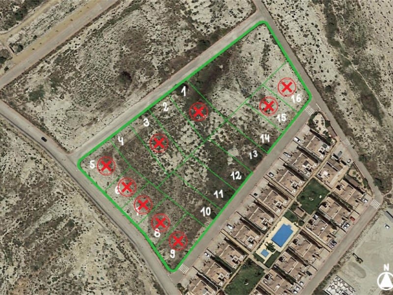 Ubebygd land til salgs i Los Gallardos - € 74 000 (Ref: 8688224)