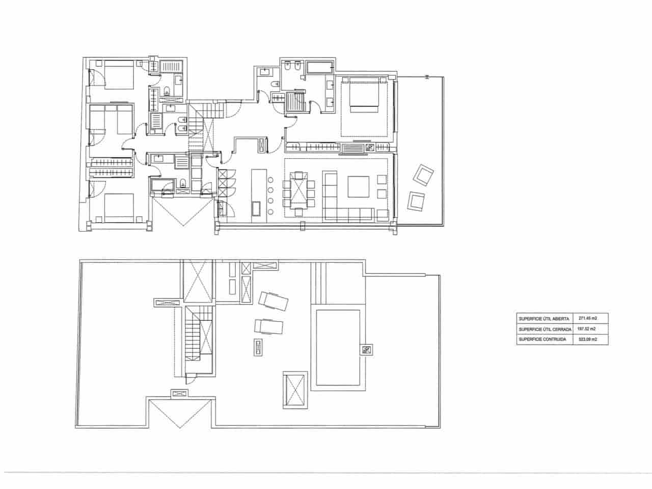 4 makuuhuone Kattohuoneisto vuokrattavana paikassa Palma de Mallorca mukana uima-altaan 
autotalli - 6 500 € (Ref: 9104499)