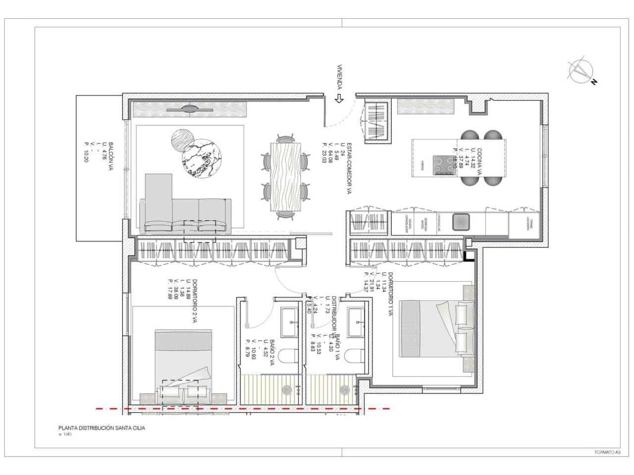 2 bedroom Flat for rent in Palma de Mallorca - € 3,000 (Ref: 9523794)