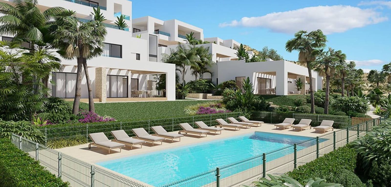 2 soveværelse Lejlighed til salg i Aspe med swimmingpool - € 415.000 (Ref: 7399075)