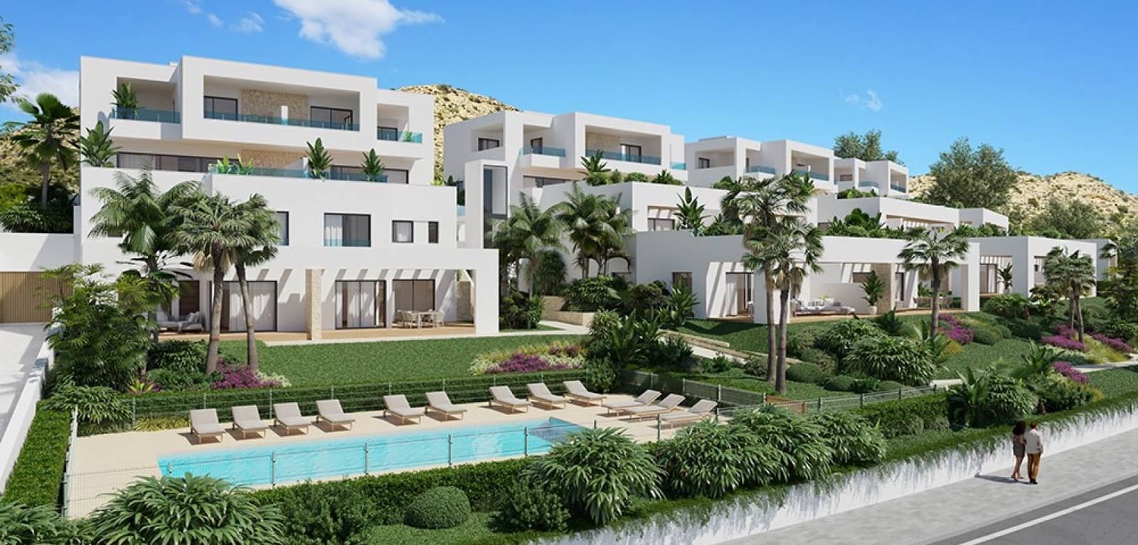 2 soveværelse Lejlighed til salg i Aspe med swimmingpool - € 415.000 (Ref: 7399075)