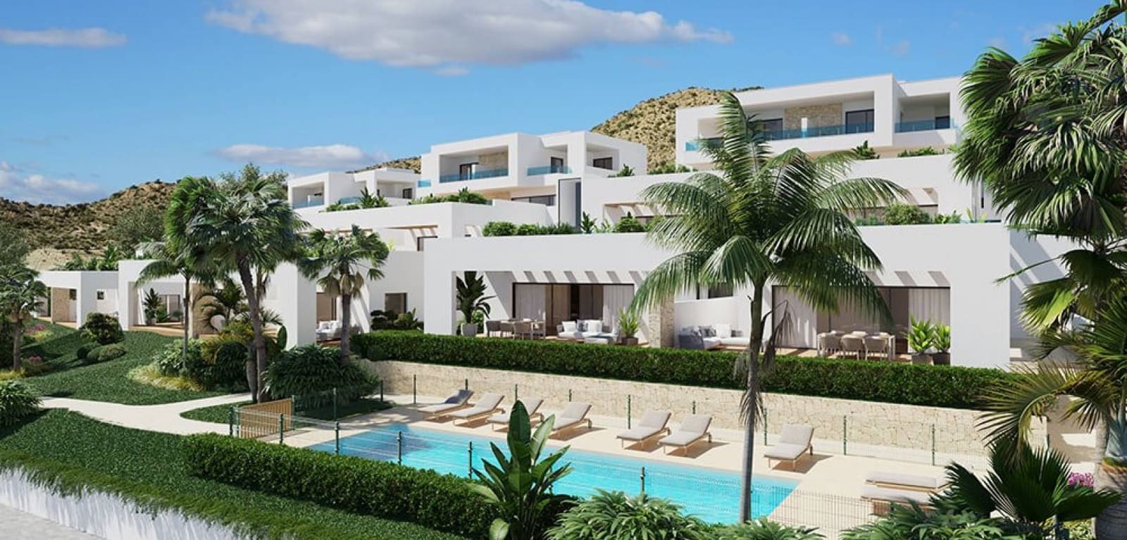 2 soveværelse Lejlighed til salg i Aspe med swimmingpool - € 415.000 (Ref: 7399075)