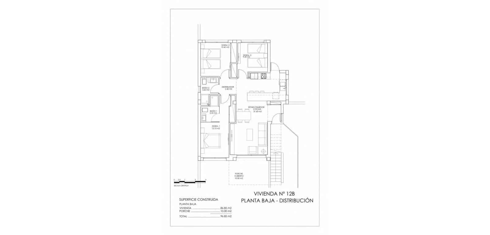 3 camera da letto Bungalow in vendita in San Miguel de Salinas con piscina - 415.000 € (Rif: 7690201)