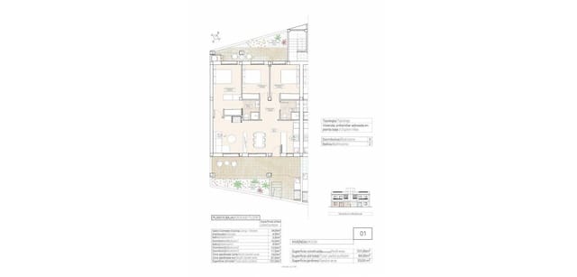 3 soveværelse Bungalow til salg i La Canalosa, Hondón de las Nieves - € 198.000 (Ref: 7713441)