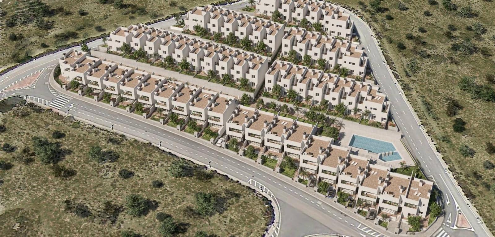 3 bedroom Townhouse for sale in Monforte del Cid with pool - € 332,500 (Ref: 7720493)