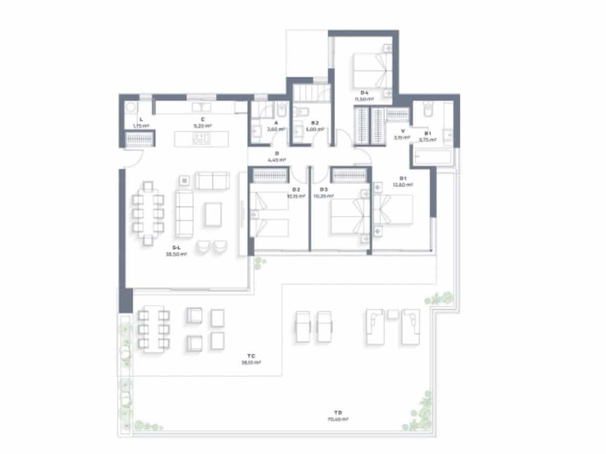 4 bedroom Apartment for sale in Estepona - € 1,250,000 (Ref: 9806034)