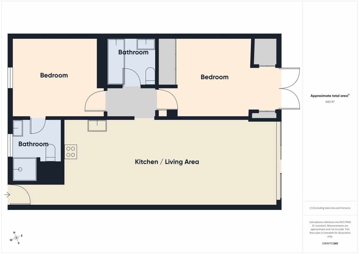 Apartamento de 2 habitaciones en La Quinta en venta - 410.000 € (Ref: 9819840)