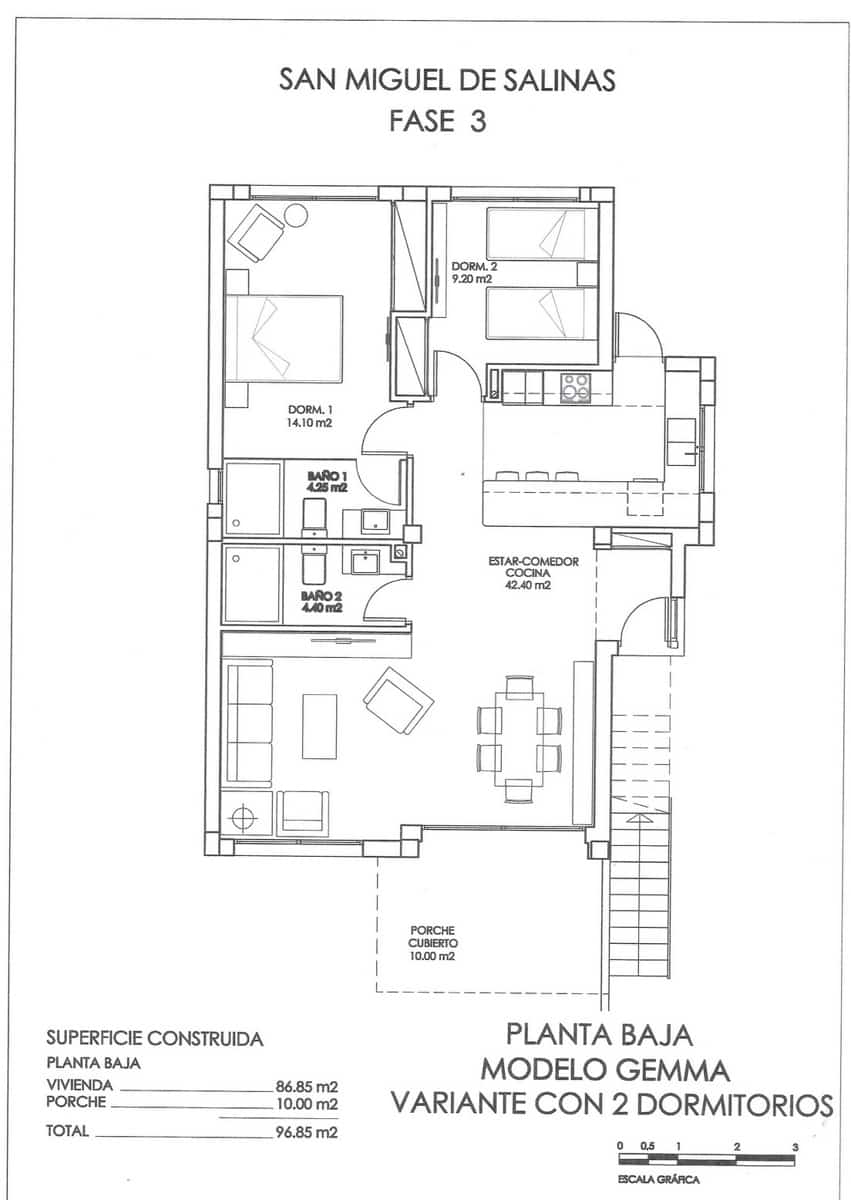 Bungalow para venda em San Miguel de Salinas com piscina - 275 000 € (Ref: 6856897)