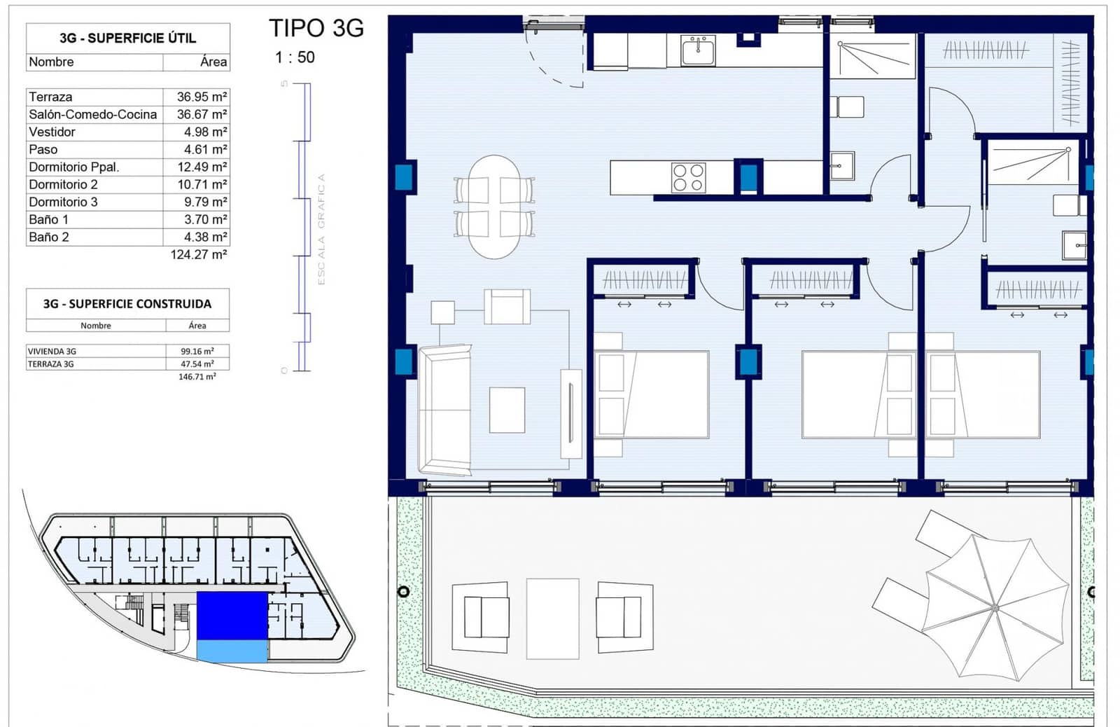 Apartamento de 3 habitaciones en Alfaz del Pi / L'Alfàs del Pi en venta con piscina - 640.000 € (Ref: 8535920)