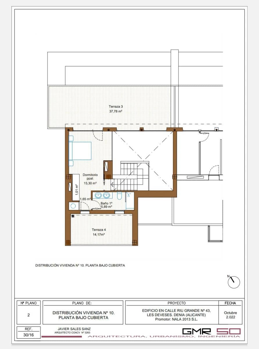 3 sypialnia Penthouse na sprzedaż w Denia - 1 050 000 € (Ref: 9016493)