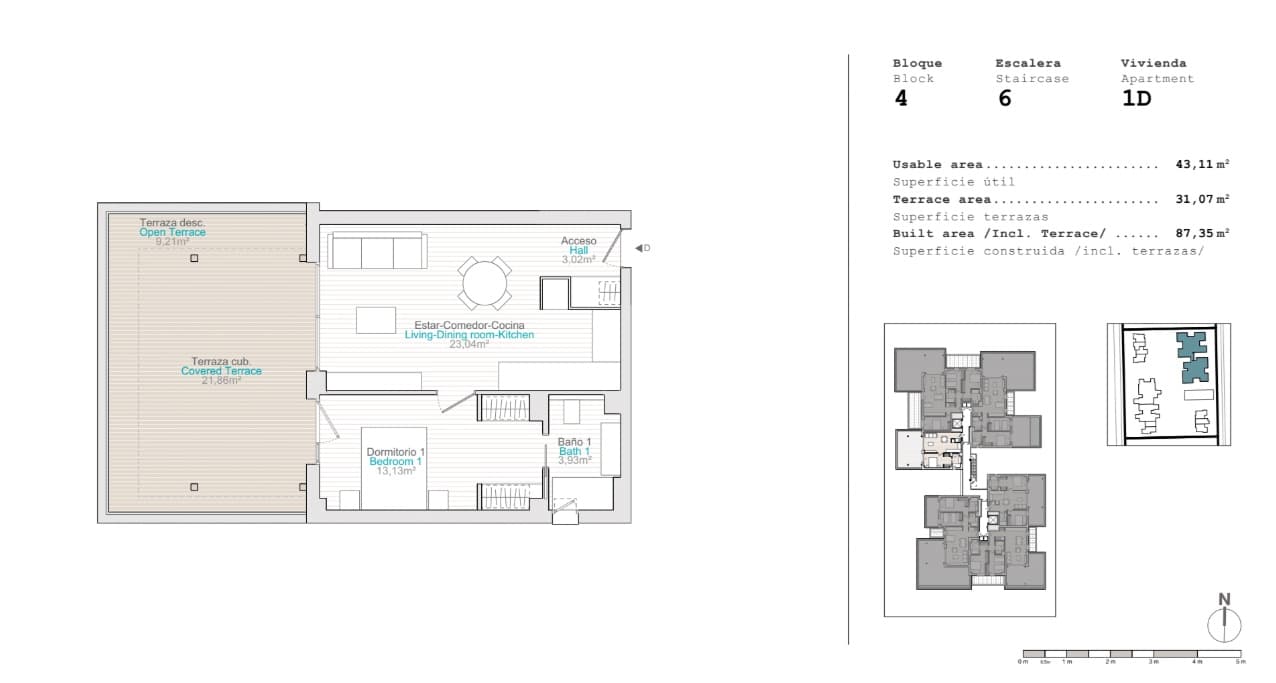 1 slaapkamer Appartement te koop in Denia met zwembad garage - € 244.000 (Ref: 9211356)