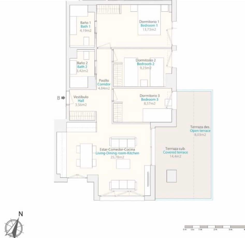 Apartamento de 3 habitaciones en La Villajoyosa / Vila Joiosa en venta con piscina garaje - 900.000 € (Ref: 9278303)