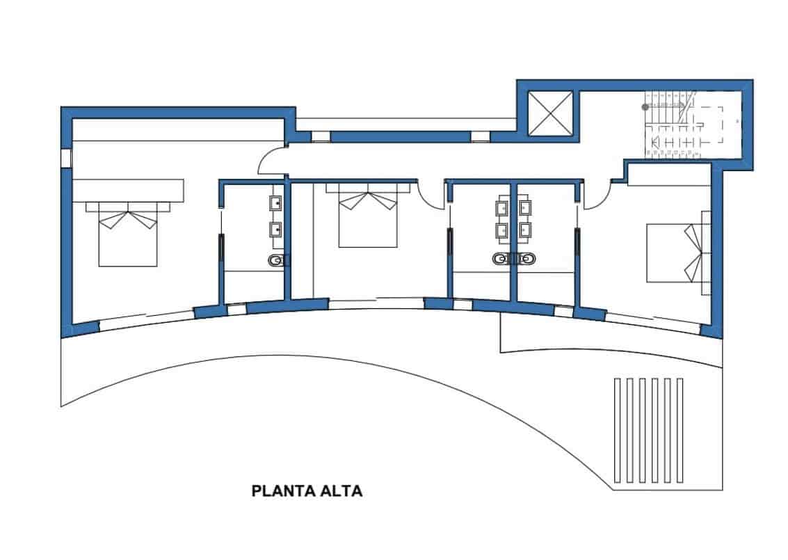 4 Zimmer Villa zu verkaufen in Calpe / Calp mit Pool - 1.350.000 € (Ref: 9354183)