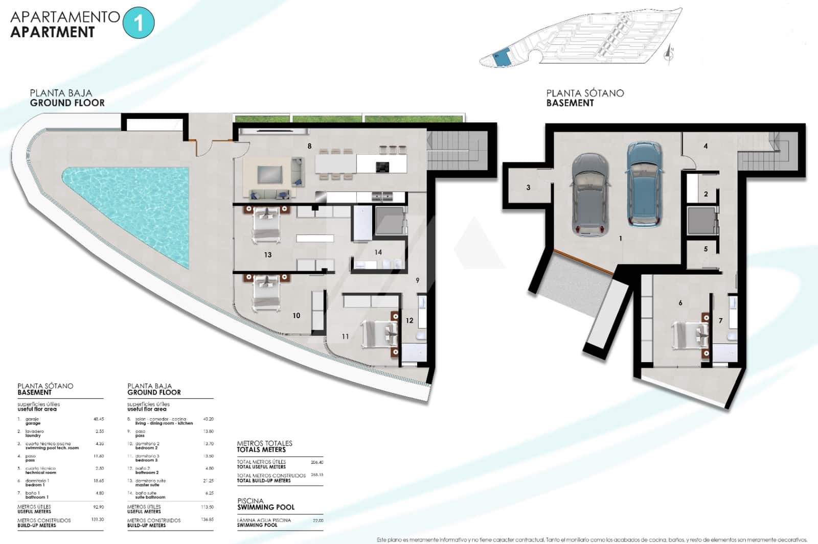 3 soveværelse Penthouse til salg i Altea med swimmingpool garage - € 2.150.000 (Ref: 9427991)