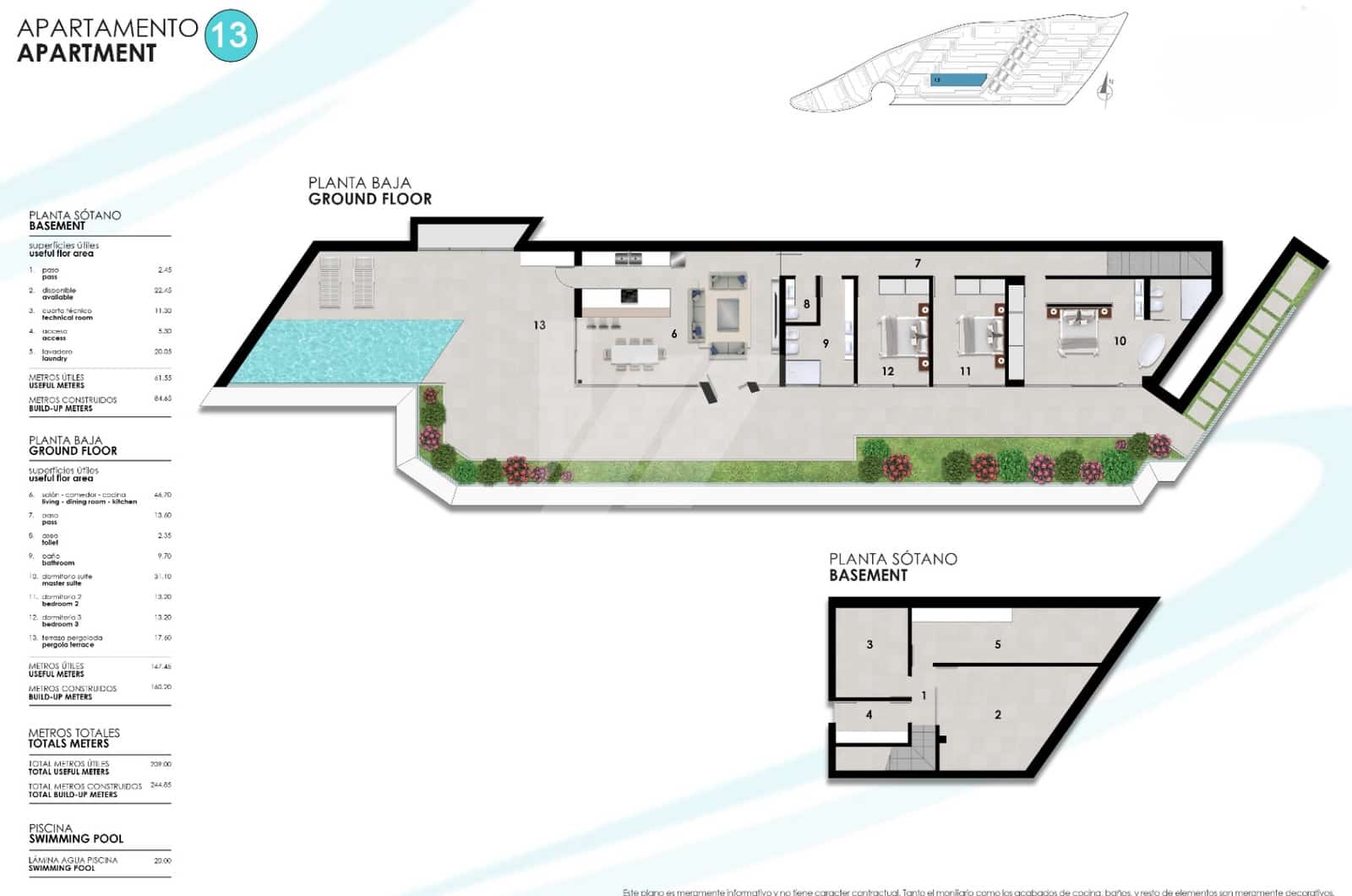 3 soveværelse Penthouse til salg i Altea med swimmingpool garage - € 2.150.000 (Ref: 9427991)